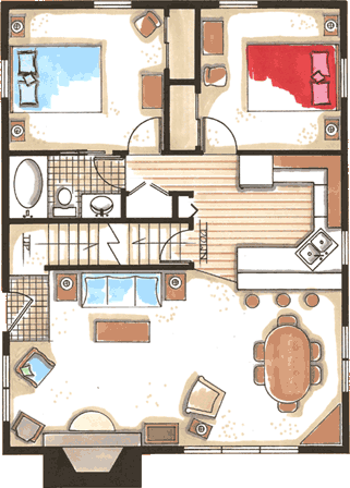 cabin 54 floor plan