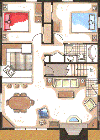 crosslake luxury cottage interior