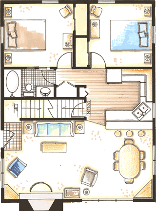 luxury cottage interior