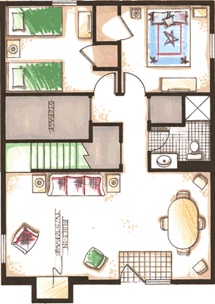 lakeside cabin blueprint