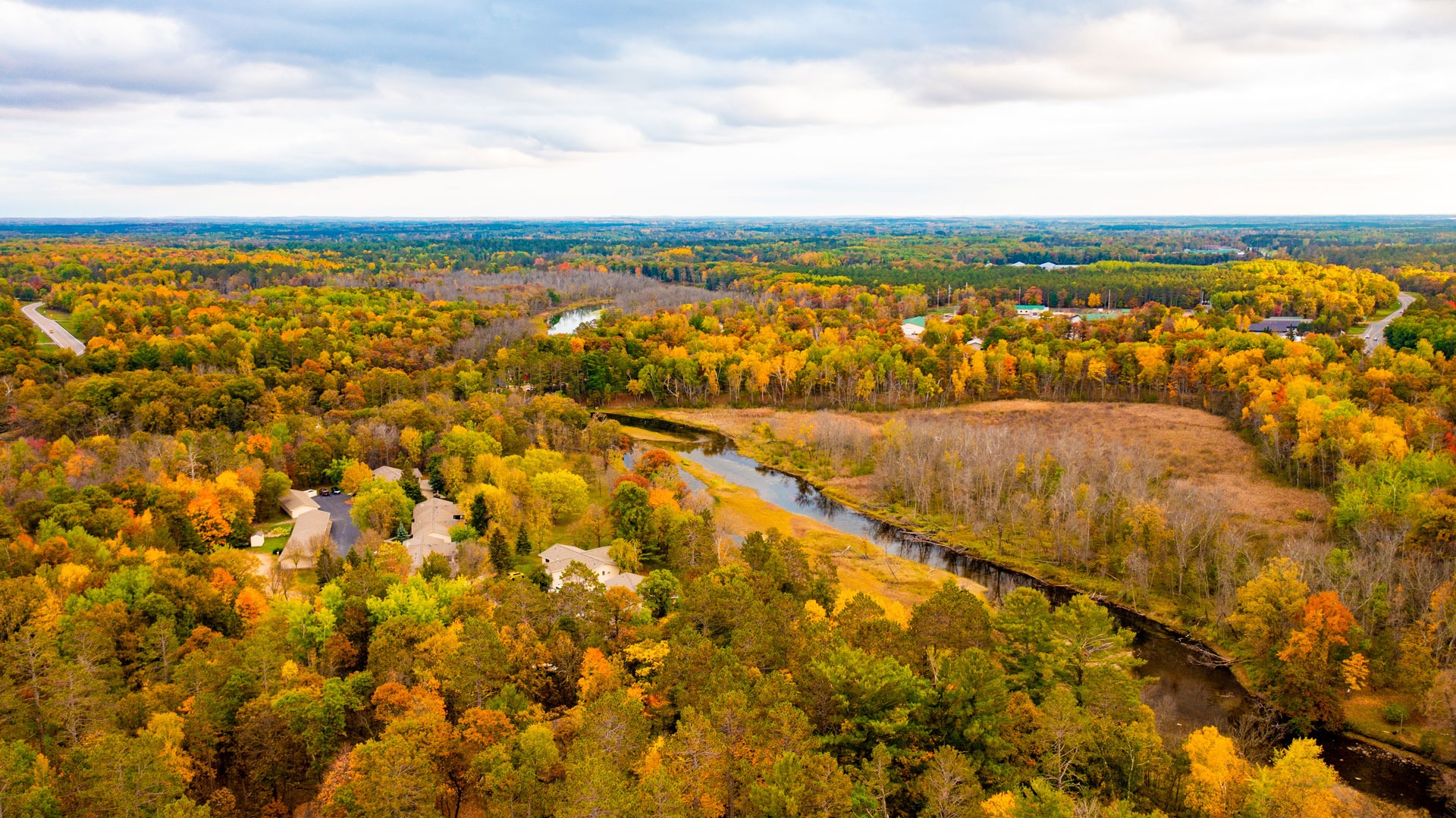 Autumn trees in Crosslake, Minnesota